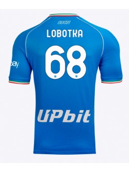 Moški Nogometna dresi replika SSC Napoli Stanislav Lobotka #68 Domači 2023-24 Kratek rokav